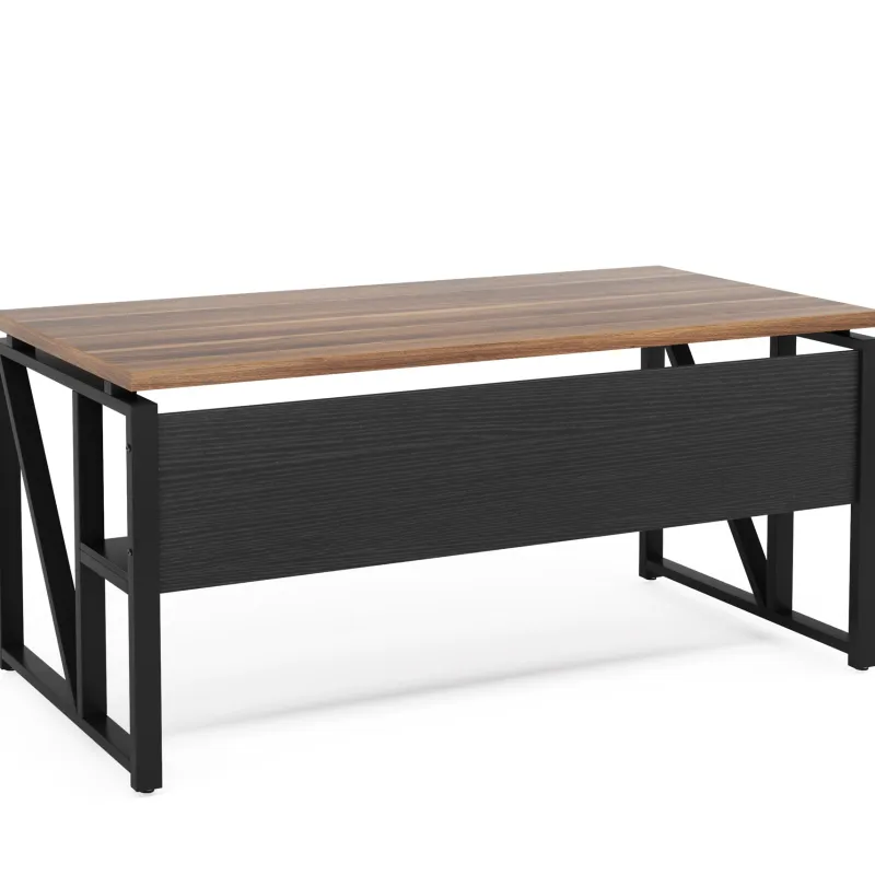 Tribesigns Desks*55" /63" Computer Desk Writing Table with Bottom Storage Shelf