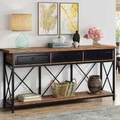 Tribesigns Console Tables|Console Tables*3 - Drawer Console Table, 70.8
