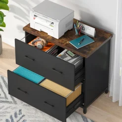 Tribesigns Printer Stands|Printer Stands*2 - Drawer File Cabinet, Lateral Filing Cabinet Printer Stand