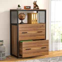 Tribesigns File Cabinets|File Cabinets*2 - Drawer File Cabinet, Letter/Legal / A4 Size Filing Cabinet with Lock