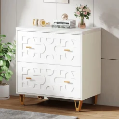 Tribesigns Printer Stands|Printer Stands*2 - Drawer File Cabinet, Modern Storage Filing Cabinet Printer Stand