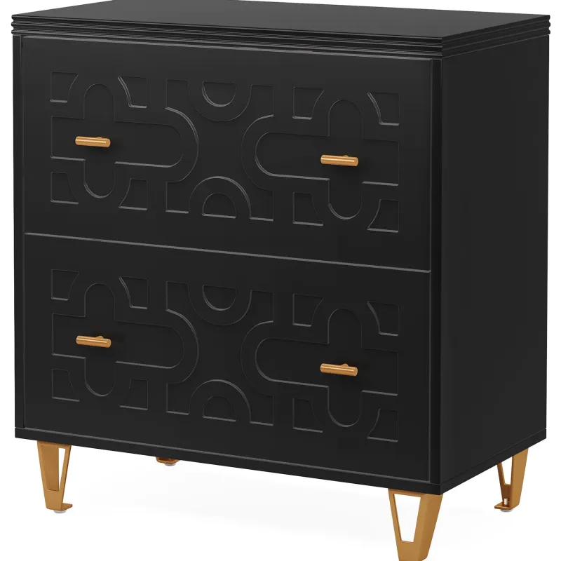 Tribesigns Printer Stands|Printer Stands*2 - Drawer File Cabinet, Modern Storage Filing Cabinet Printer Stand