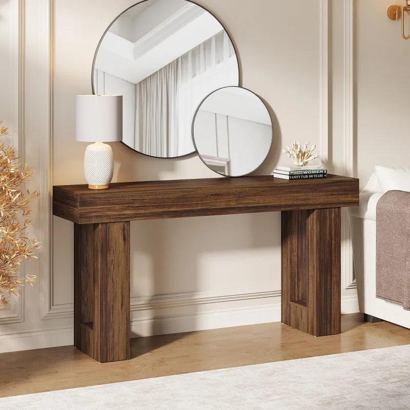 Tribesigns Console Tables|Console Tables*63 - Inch Console Table, Farmhouse Wooden Sofa Table Entryway Table