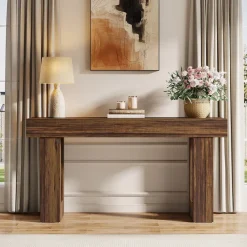 Tribesigns Console Tables|Console Tables*63 - Inch Console Table, Farmhouse Wooden Sofa Table Entryway Table