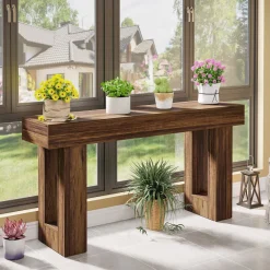 Tribesigns Console Tables|Console Tables*63 - Inch Console Table, Farmhouse Wooden Sofa Table Entryway Table