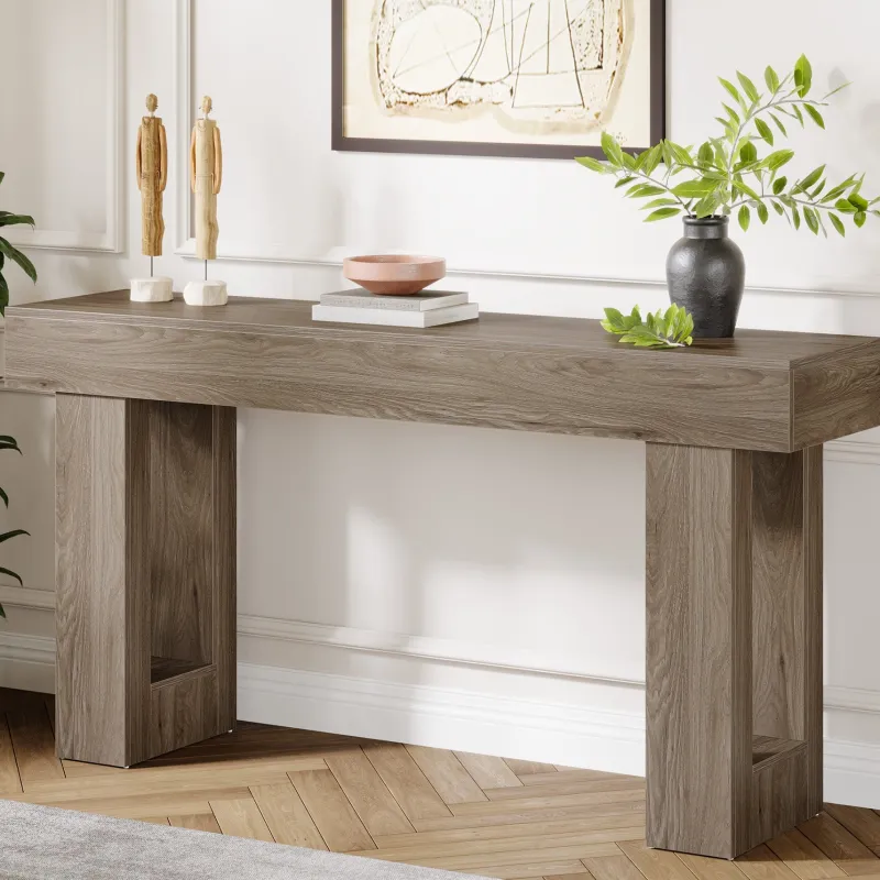 Tribesigns Console Tables|Console Tables*63 - Inch Console Table, Farmhouse Wooden Sofa Table Entryway Table