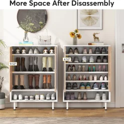 Tribesigns Shoe Racks & Cabinets|Shoe Racks & Cabinets*18 - Pair Shoe Cabinet, 6 - Tier Shoe Rack Organizer Cabinet with Door