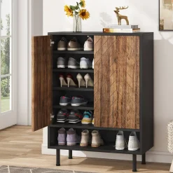 Tribesigns Shoe Racks & Cabinets|Shoe Racks & Cabinets*18 - Pair Shoe Cabinet, 6 - Tier Shoe Rack Organizer Cabinet with Door