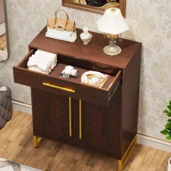 Tribesigns Shoe Racks & Cabinets|Shoe Racks & Cabinets*20 - Pair Shoe Cabinet Organizer with Drawer & Adjustable Shelves