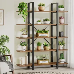 Tribesigns Bookcases & Bookshelves|Bookcases & Bookshelves*5 - Tier Bookshelf, Open Etagere Bookcase Storage Display Rack