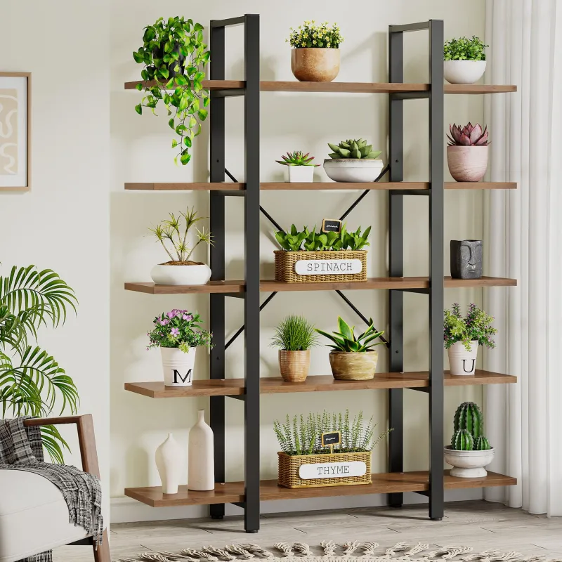 Tribesigns Bookcases & Bookshelves|Bookcases & Bookshelves*5 - Tier Bookshelf, Open Etagere Bookcase Storage Display Rack