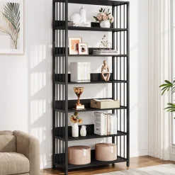 Tribesigns Bookcases & Bookshelves|Bookcases & Bookshelves*6 - Tier Bookshelf, Vintage Storage Display Rack With Open Shelves