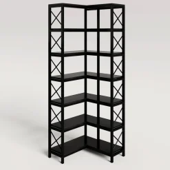 Tribesigns Corner Shelves|Corner Shelves*7 - Tier Corner Bookshelf Corner Bookcase Storage Display Rack