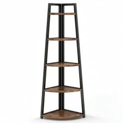 Tribesigns Bookcases & Bookshelves|Bookcases & Bookshelves*5 - Tier Corner Shelf, 70" Tall Corner Ladder Shelf Small Bookshelf