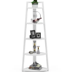 Tribesigns Bookcases & Bookshelves|Bookcases & Bookshelves*5 - Tier Corner Shelf, 70