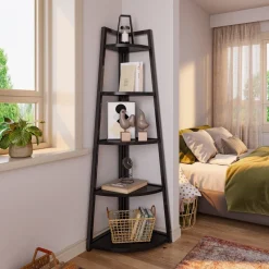 Tribesigns Bookcases & Bookshelves|Bookcases & Bookshelves*5 - Tier Corner Shelf, 70