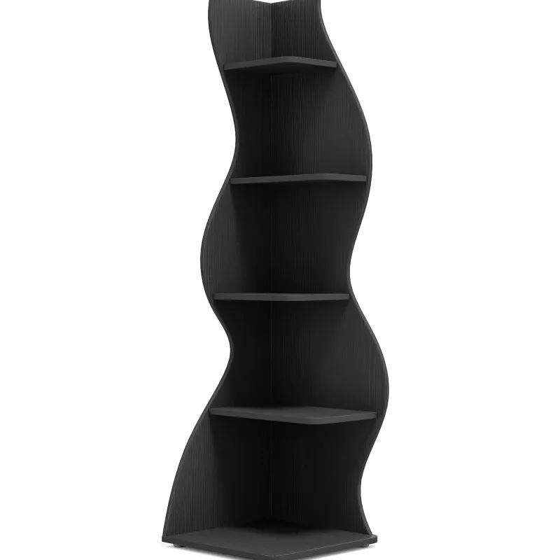 Tribesigns Corner Shelves|Corner Shelves*5 - Tier Corner Shelf, Modern Wall Corner Bookshelf Bookcase