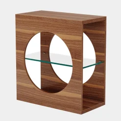 Tribesigns End & Side Tables*3 - Tier End Table, Modern Side Table with Adjustable Glass Storage Shelf