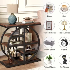 Tribesigns End & Side Tables*5 - tier End Table, Side Table Accent Table With 5 Shelves