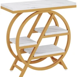 Tribesigns End & Side Tables*4 - Tier End Table, Small Side Table Snack Table with Storage Shelves