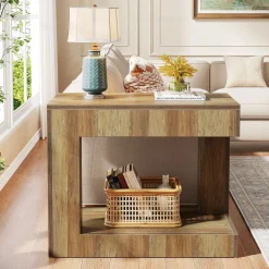 Tribesigns End & Side Tables*2 - Tier End Table, Small Sofa Side Table With Open Storage Shelf