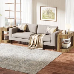 Tribesigns End & Side Tables*2 - Tier End Table, Small Sofa Side Table With Open Storage Shelf