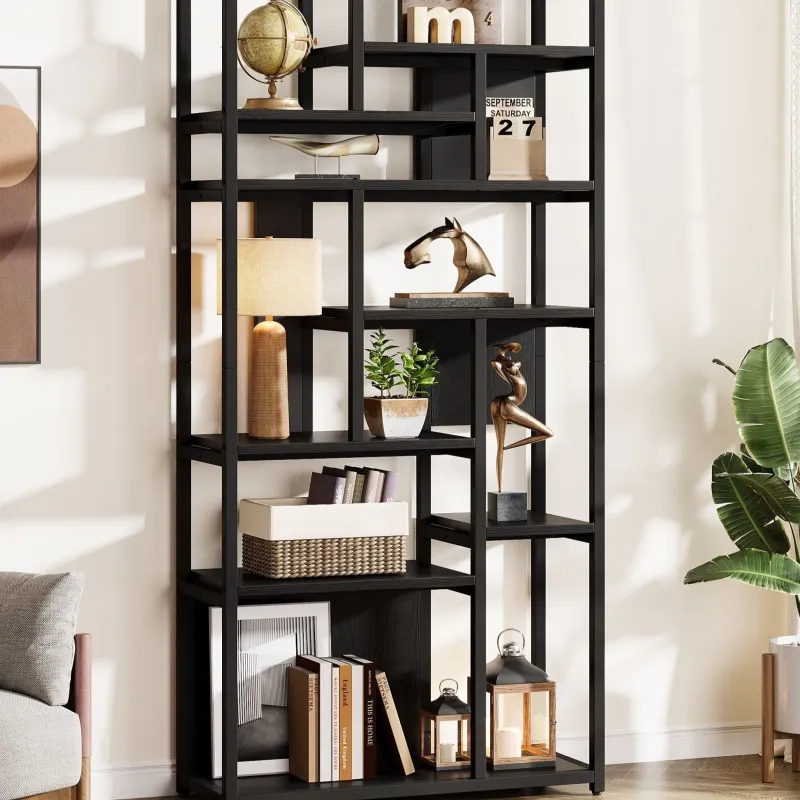 Tribesigns Bookcases & Bookshelves|Bookcases & Bookshelves*8 - Tier Etagere Bookshelf, 70.9" Freestanding Wood Bookcase