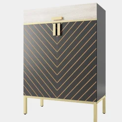 Tribesigns Shoe Racks & Cabinets|Shoe Racks & Cabinets*4 - Tier Shoe Cabinet, Modern Shoe Rack Storage Organizer with Drawers