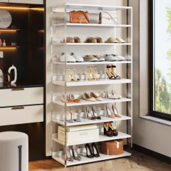 Tribesigns Shoe Racks & Cabinets|Shoe Racks & Cabinets*8 - Tier Shoe Rack, 32 Pair Modern Shoe Storage Cabinet