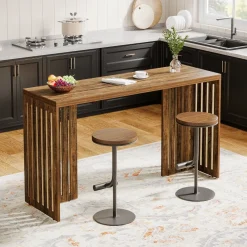 Tribesigns Dining Tables*63" Bar Table, Rectangular High Top Kitchen & Dining Table(Only Table)