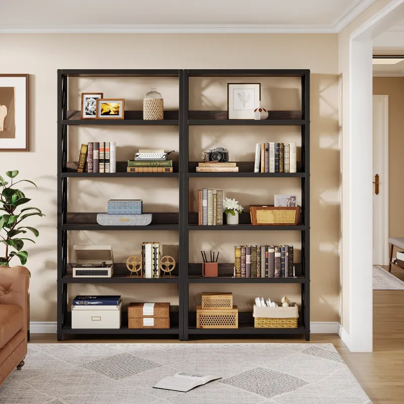 Tribesigns Bookcases & Bookshelves|Bookcases & Bookshelves*67" Book Shelf, 5 - Tier Bookcase Storage Organizer with Open Shelves