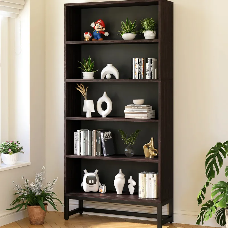 Tribesigns Bookcases & Bookshelves|Bookcases & Bookshelves*70.8" Bookcase, Large Bookshelf Organizer with 5 - Tier Storage Shelves