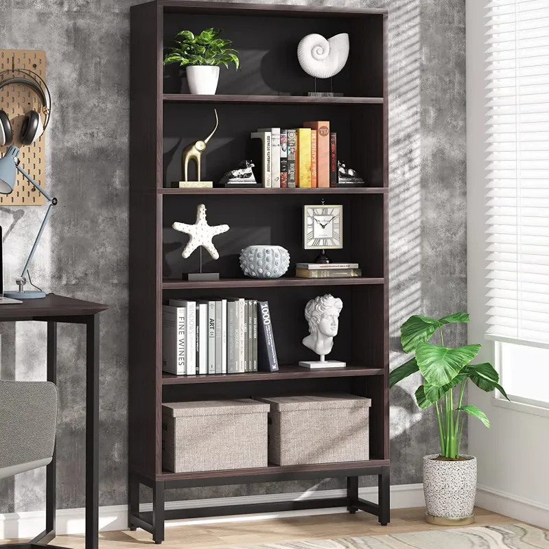 Tribesigns Bookcases & Bookshelves|Bookcases & Bookshelves*70.8" Bookcase, Large Bookshelf Organizer with 5 - Tier Storage Shelves