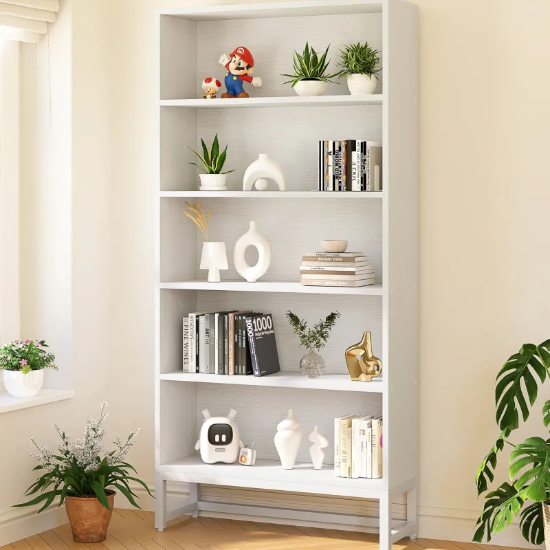 Tribesigns Bookcases & Bookshelves|Bookcases & Bookshelves*70.8" Bookcase, Large Bookshelf Organizer with 5 - Tier Storage Shelves
