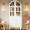 Tribesigns Bookcases & Bookshelves|Bookcases & Bookshelves*68" Bookshelf, 5 - Tier Arched Storage Cabinet Display Bookcase