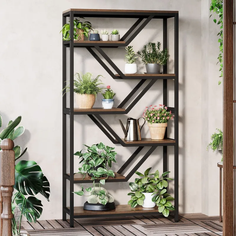 Tribesigns Bookcases & Bookshelves|Bookcases & Bookshelves*72" Bookshelf, 6 - Tier Bookcase Etagere Open Storage Organizer