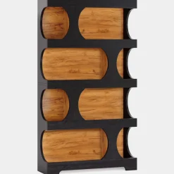 Tribesigns Bookcases & Bookshelves|Bookcases & Bookshelves*71" Bookshelf, 4 - Tier S - Shaped Bookcase Freestanding Display Shelves