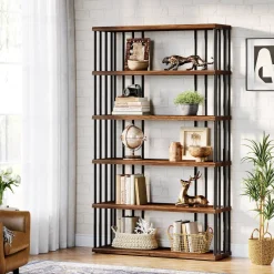 Tribesigns Etagere|Etagere*67" Bookshelf, Display Rack Etagere Storage Shelving Unit