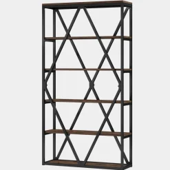 Tribesigns Bookcases & Bookshelves|Bookcases & Bookshelves*71" Bookshelf, Freestanding 6 - Tier Bookcase Etagere Display Shelf