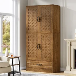 Tribesigns Bookcases & Bookshelves|Bookcases & Bookshelves*70" Bookshelf, Freestanding Bookcase with Storage Drawer