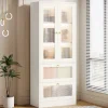 Tribesigns Bookcases & Bookshelves|Bookcases & Bookshelves*70.8" Bookshelf, Modern Bookcase Display Shelf with LED Light