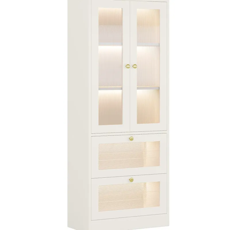 Tribesigns Bookcases & Bookshelves|Bookcases & Bookshelves*70.8" Bookshelf, Modern Bookcase Display Shelf with LED Light