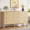 Tribesigns Chests Of Drawers*55" Chest of Drawer, Wood 6 - drawer Double Dresser Organizer