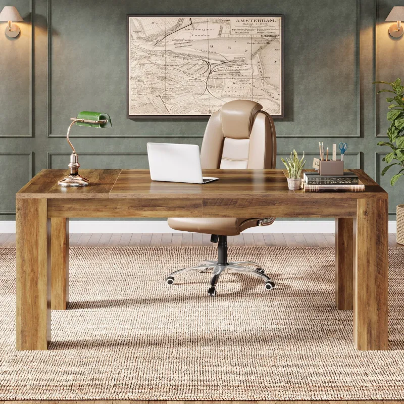 Tribesigns Desks*63" Computer Desk, Executive Desk Office Writing Table Workstation