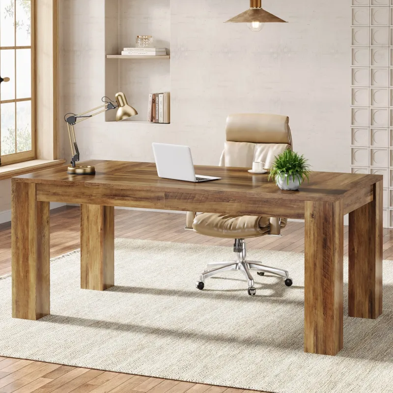 Tribesigns Desks*63" Computer Desk, Executive Desk Office Writing Table Workstation