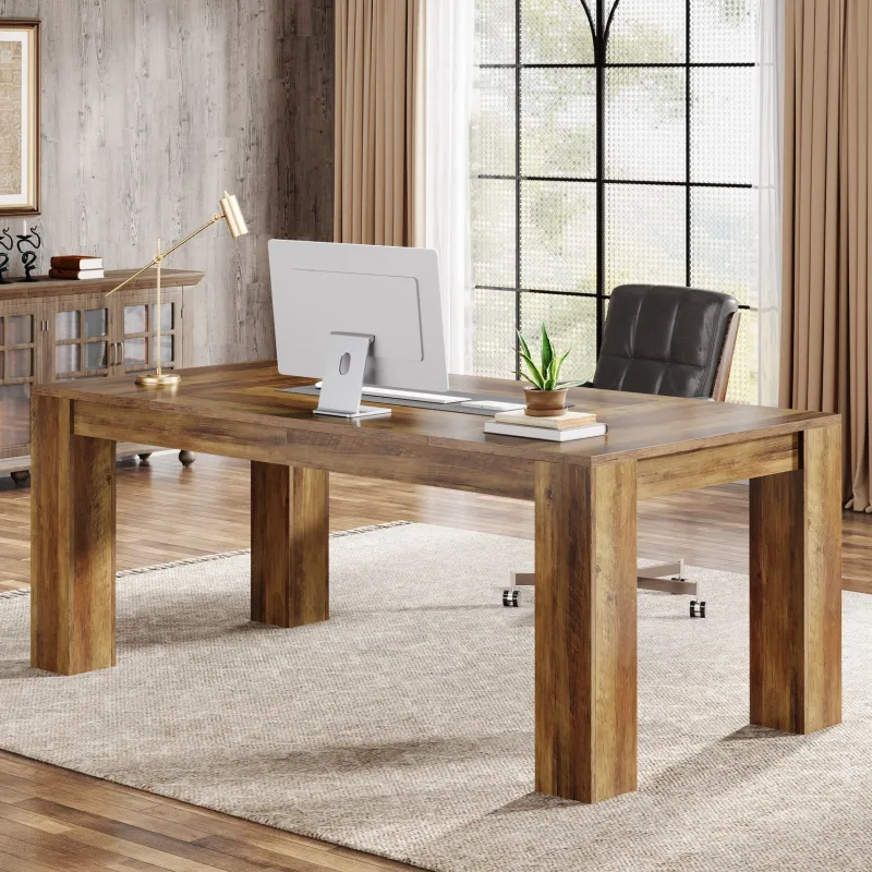 Tribesigns Desks*63" Computer Desk, Executive Desk Office Writing Table Workstation