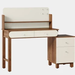Tribesigns Desks*56" Computer Desk, Home Office Desk Study Table with File Drawers
