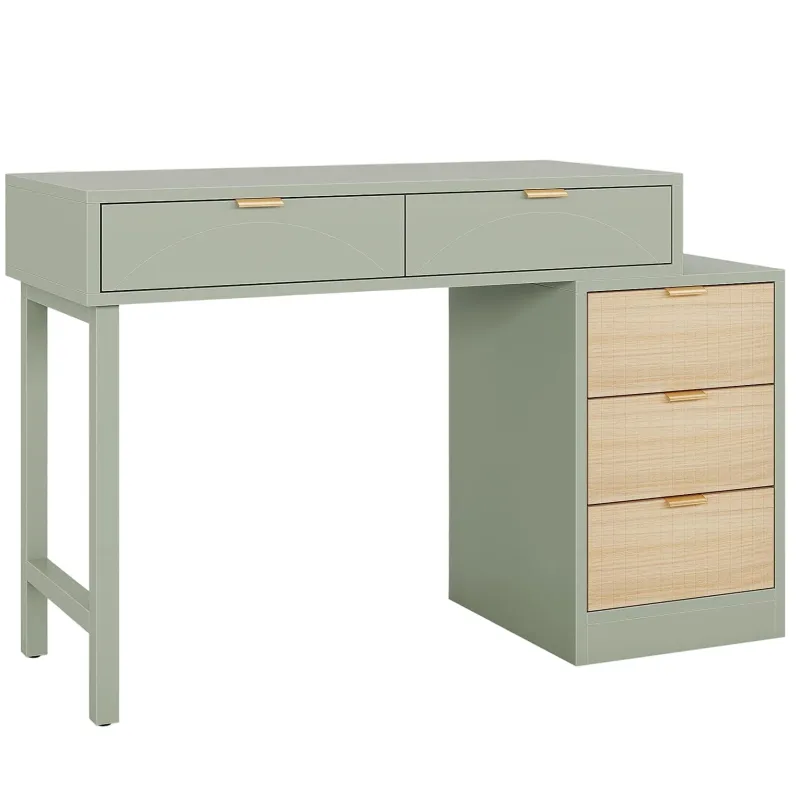 Tribesigns Desks*55" Computer Desk, Modern Home Office Desk Study Desk