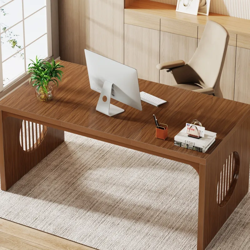 Tribesigns Desks*62.99" Computer Desk, Rectangular Executive desk Conference Table For 4-6
