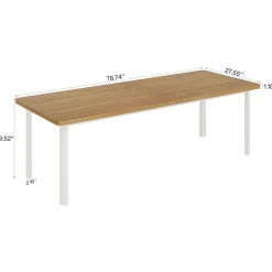 Tribesigns Desks*78" Computer Desk, Wood Office Desk Writing Table